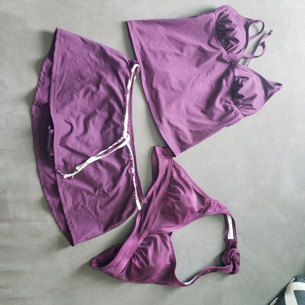 Daisy Fuentes Merona Tankini Swimsuit Bathing Suit Set